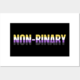 Non-Binary Pride Flag | Gender Identity Genderqueer Posters and Art